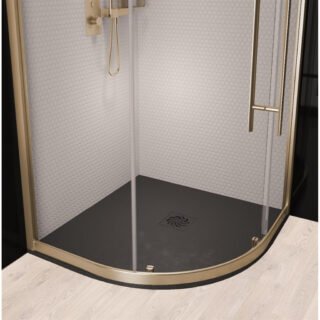 Eastbrook Crossland Quadrant Shower Tray - Black - Image 2