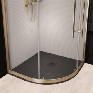 Eastbrook Crossland Quadrant Shower Tray - Black - Image 3