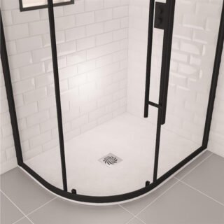 Eastbrook Crossland Offset Quadrant Shower Tray - 1200mm X 900mm - White - Image 2