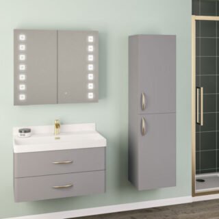 Eastbrook Cavone Wall Hung Tall Storage Unit - 1500mm High - Image 3