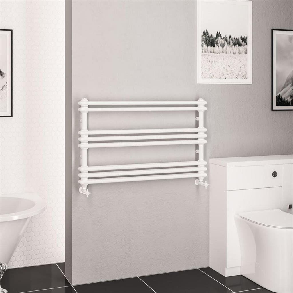 Eastbrook Imperia Multirail 2 Column Radiator - Gloss White - Image 3