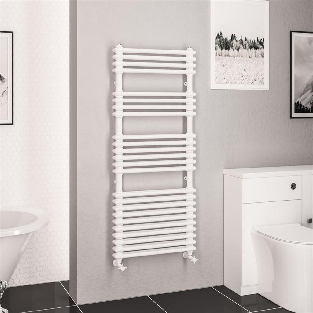 Eastbrook Imperia Multirail 2 Column Radiator - Gloss White - Image 9