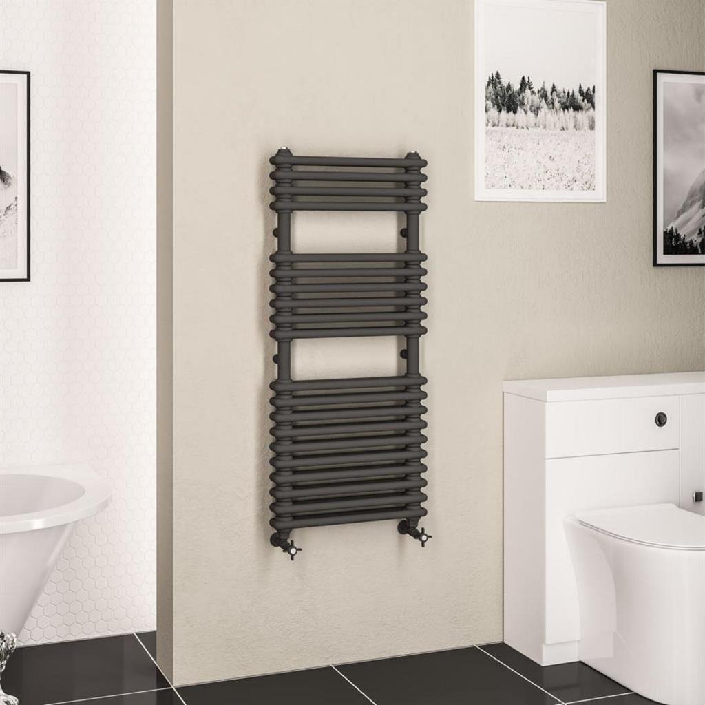 Eastbrook Imperia Multirail 2 Column Radiator - Matt Anthracite - Image 5