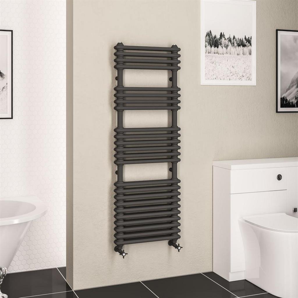 Eastbrook Imperia Multirail 2 Column Radiator - Matt Anthracite - Image 6