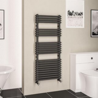 Eastbrook Imperia Multirail 2 Column Radiator - Matt Anthracite - Image 9