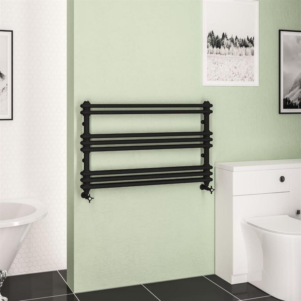 Eastbrook Imperia Multirail 2 Column Radiator - Matt Black - Image 3