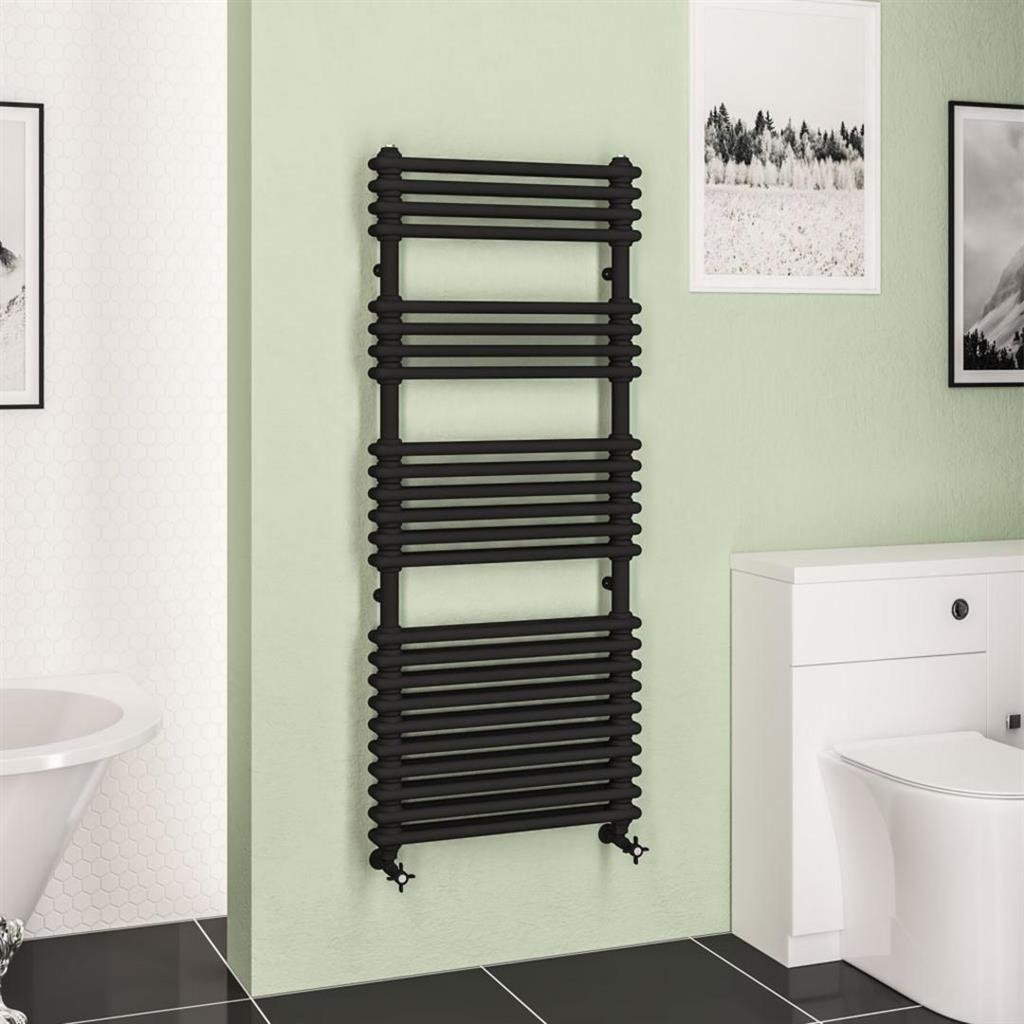 Eastbrook Imperia Multirail 2 Column Radiator - Matt Black - Image 9