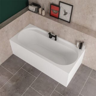 Eastbrook Biscay Reef Beauforte Double Ended Bath - White - Image 2