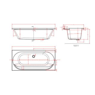 Eastbrook Biscay Reef Beauforte Double Ended Bath - White - Image 4