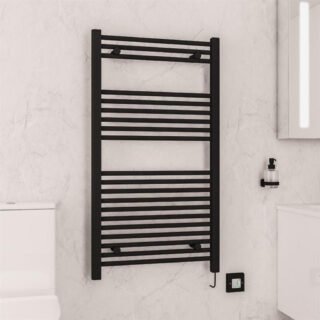 Eastbrook Biava Dry Element Electric Towel Rail - Matt Black - Image 5