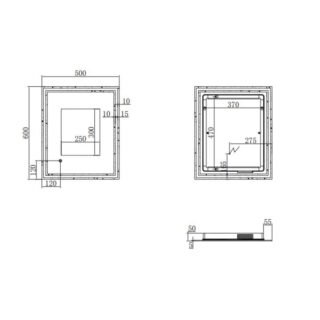Eastbrook Valverde Illuminated Mirror - Chrome/White - Image 7