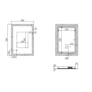 Eastbrook Valverde Illuminated Mirror - Chrome/White - Image 8