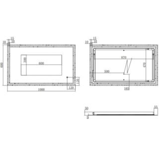 Eastbrook Valverde Illuminated Mirror - Chrome/White - Image 10