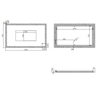 Eastbrook Valverde Illuminated Mirror - Chrome/White - Image 11