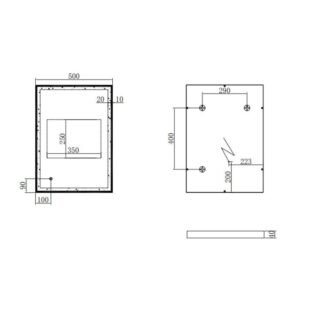 Eastbrook Castelli Framed Illuminated Mirror - Image 5