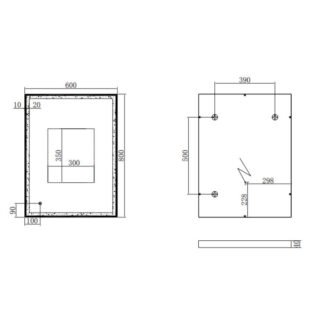Eastbrook Castelli Framed Illuminated Mirror - Image 6