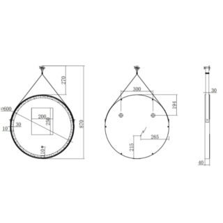 Eastbrook Levone Framed Illuminated Mirror - Image 4