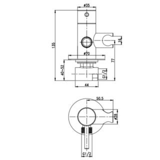 Eastbrook Round Douche Kit - Image 2