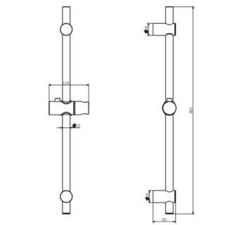Eastbrook Round Slide Rail Kit - Image 2