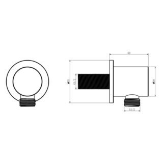 Eastbrook Round Wall Outlet Elbow - Image 2