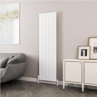Eastbrook Kingswood Slimline Aluminium Vertical Radiator - Matt White - Image 4