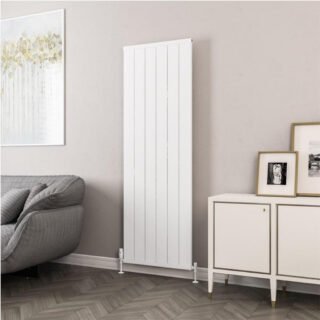 Eastbrook Kingswood Slimline Aluminium Vertical Radiator - Matt White - Image 5