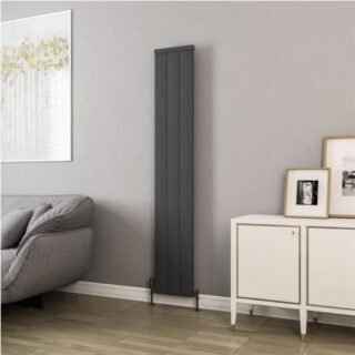 Eastbrook Kingswood Slimline Aluminium Vertical Radiator - Matt Anthracite - Image 2