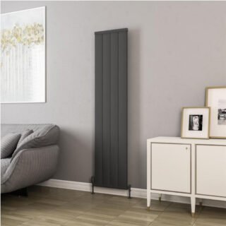 Eastbrook Kingswood Slimline Aluminium Vertical Radiator - Matt Anthracite - Image 3