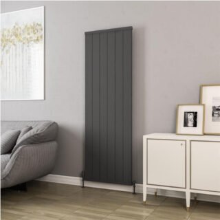 Eastbrook Kingswood Slimline Aluminium Vertical Radiator - Matt Anthracite - Image 5