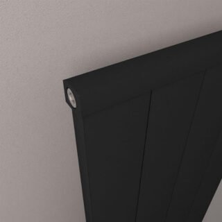 Eastbrook Kingswood Slimline Aluminium Vertical Radiator - Matt Black - Image 13