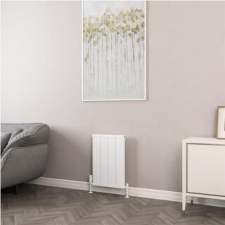 Eastbrook Kingswood Slimline Aluminium Vertical Radiator - Matt White - Image 6