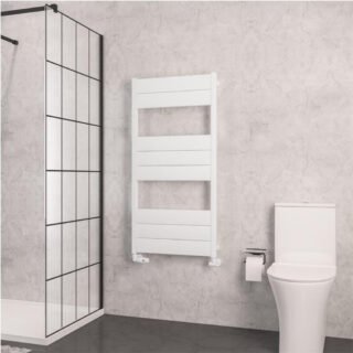 Eastbrook Kingswood Slimline Aluminium Heated Towel Rail - Matt White - Image 5