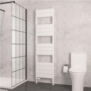 Eastbrook Kingswood Slimline Aluminium Heated Towel Rail - Matt White - Image 6