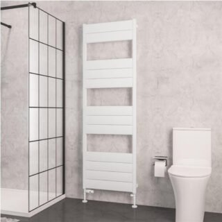 Eastbrook Kingswood Slimline Aluminium Heated Towel Rail - Matt White - Image 7
