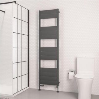 Eastbrook Kingswood Slimline Aluminium Heated Towel Rail - Matt Anthracite - Image 6