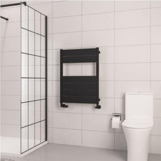 Eastbrook Kingswood Slimline Aluminium Heated Towel Rail - Matt Black - Image 3