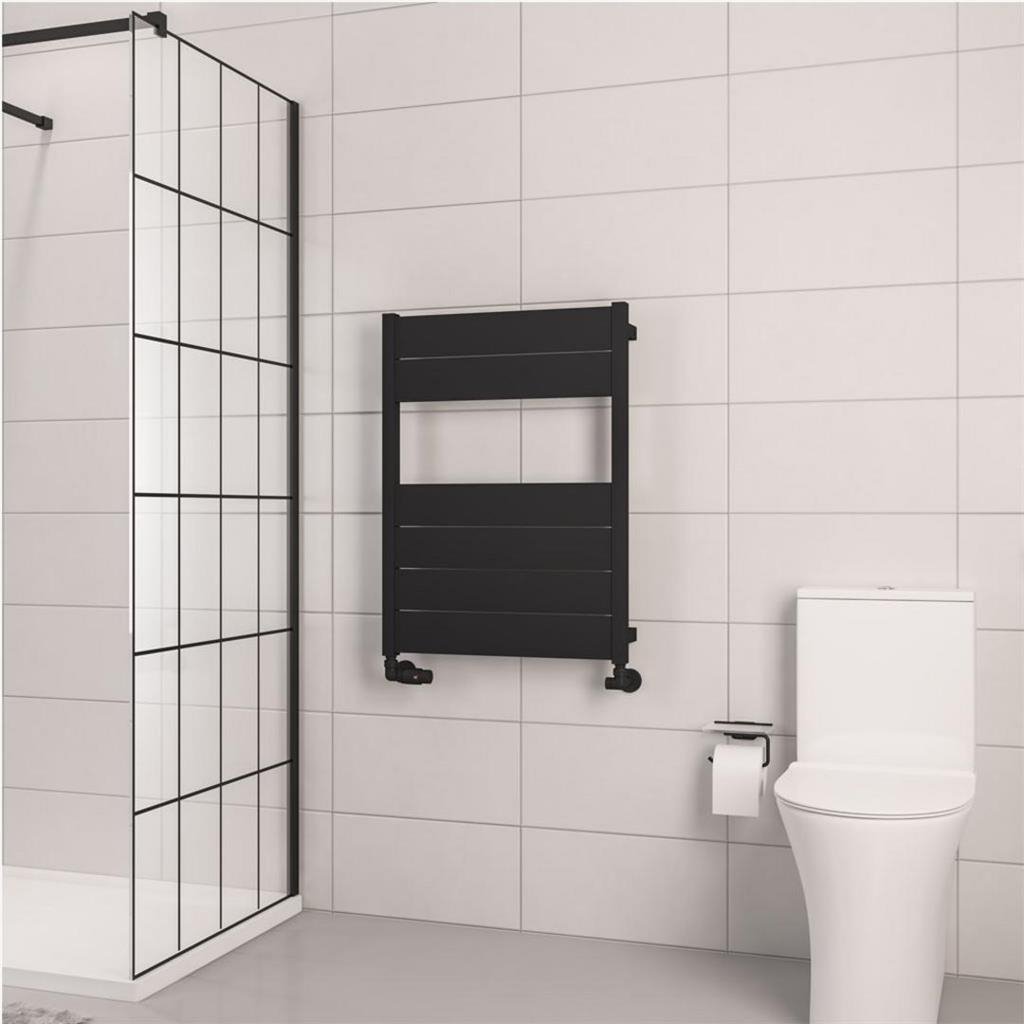 Eastbrook Kingswood Slimline Aluminium Heated Towel Rail - Matt Black - Image 3