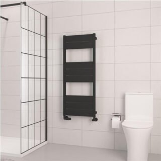 Eastbrook Kingswood Slimline Aluminium Heated Towel Rail - Matt Black - Image 4