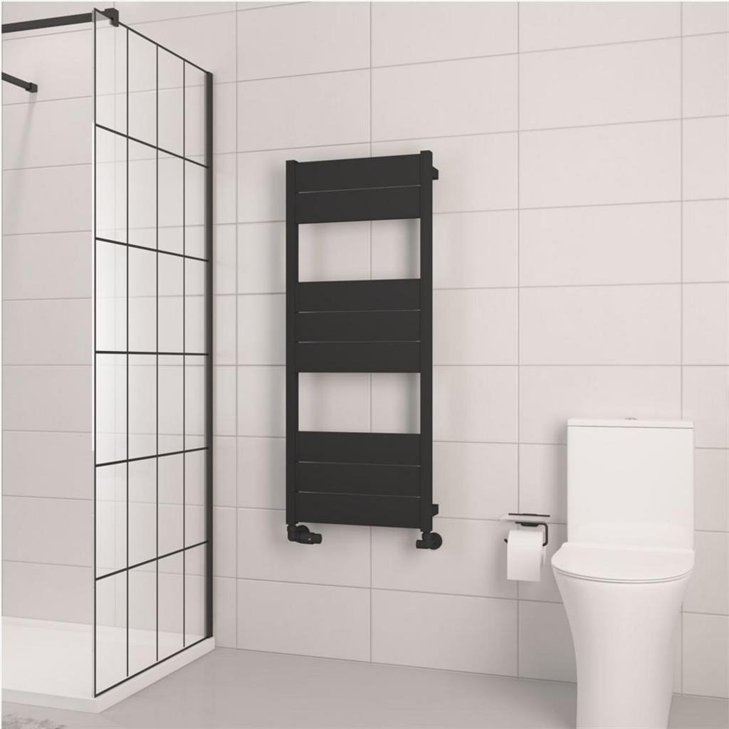 Eastbrook Kingswood Slimline Aluminium Heated Towel Rail - Matt Black - Image 4