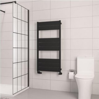 Eastbrook Kingswood Slimline Aluminium Heated Towel Rail - Matt Black - Image 5
