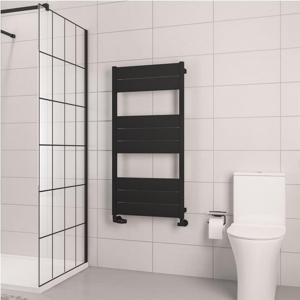 Eastbrook Kingswood Slimline Aluminium Heated Towel Rail - Matt Black - Image 5