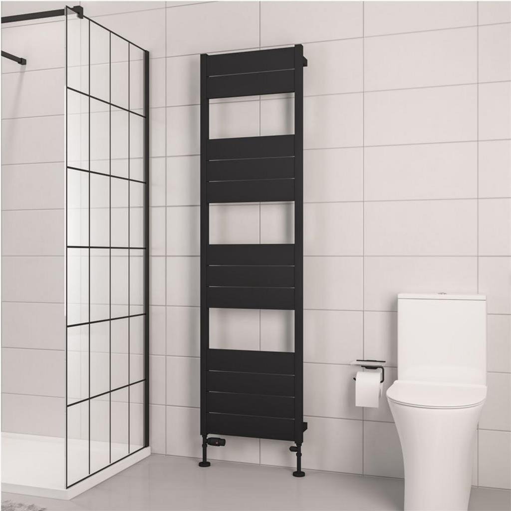 Eastbrook Kingswood Slimline Aluminium Heated Towel Rail - Matt Black - Image 6