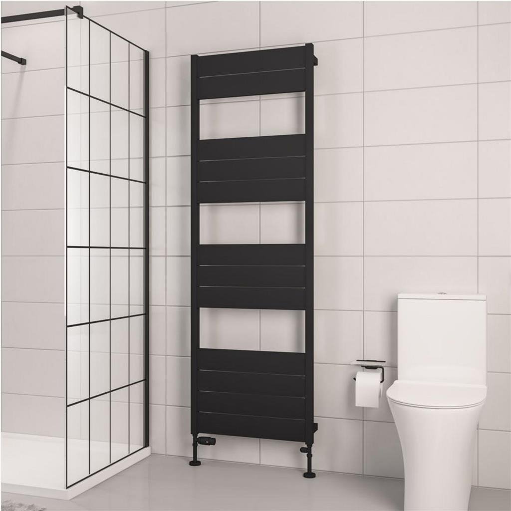 Eastbrook Kingswood Slimline Aluminium Heated Towel Rail - Matt Black - Image 7