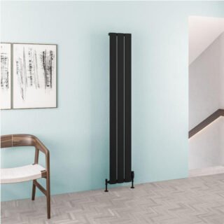 Eastbrook Malmesbury Aluminium Designer Radiator - Matt Black - Image 3
