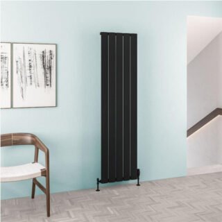 Eastbrook Malmesbury Aluminium Designer Radiator - Matt Black - Image 5