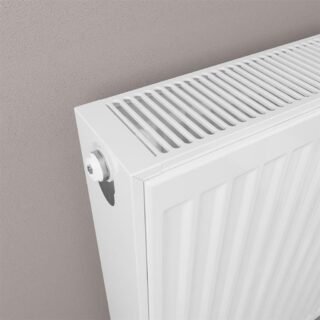 Eastbrook Keynsham Type 22 Compact Flat Panel Designer Radiator With Cover - Gloss White - Image 9
