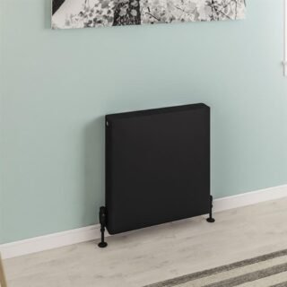 Eastbrook Keynsham Type 22 Compact Flat Panel Designer Radiator With Cover - Matt Black - Image 3