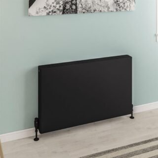 Eastbrook Keynsham Type 22 Compact Flat Panel Designer Radiator With Cover - Matt Black - Image 5