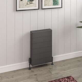Eastbrook Keynsham Type 22 Compact Flat Panel Designer Radiator With Lined Cover - Matt Anthracite - Image 2