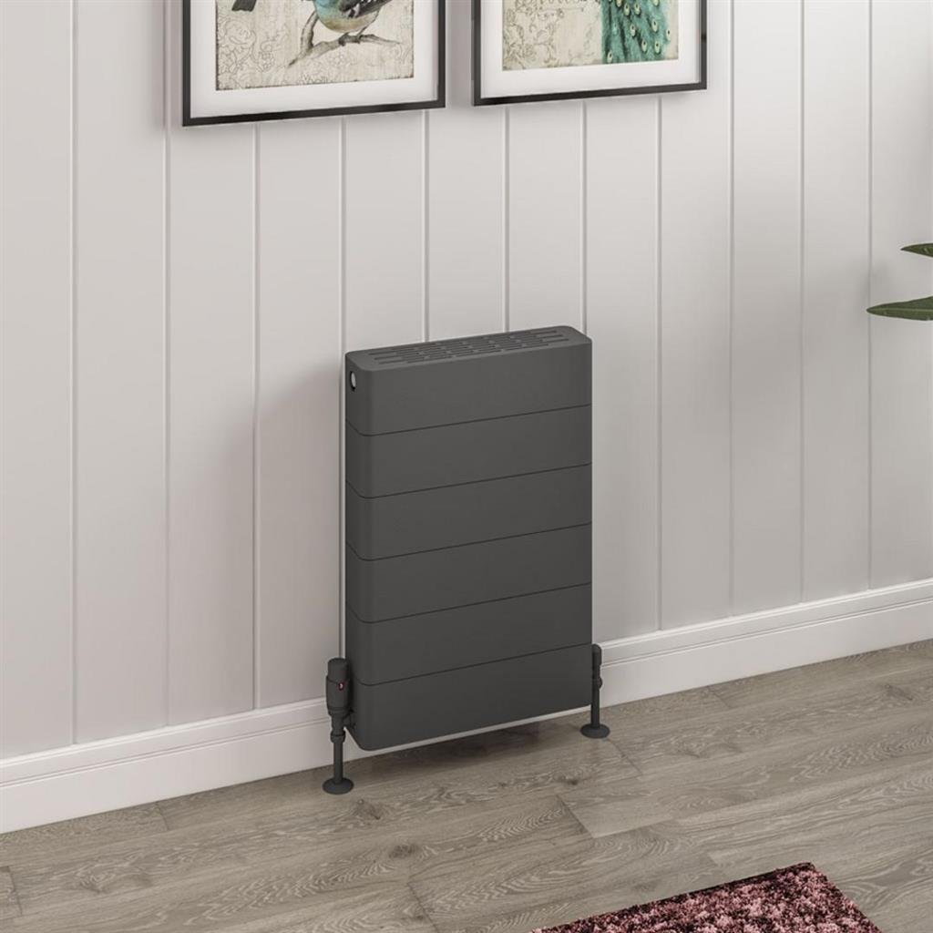 Eastbrook Keynsham Type 22 Compact Flat Panel Designer Radiator With Lined Cover - Matt Anthracite - Image 2